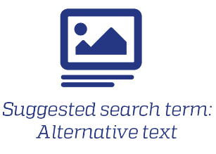 Suggested search term: Alternative text